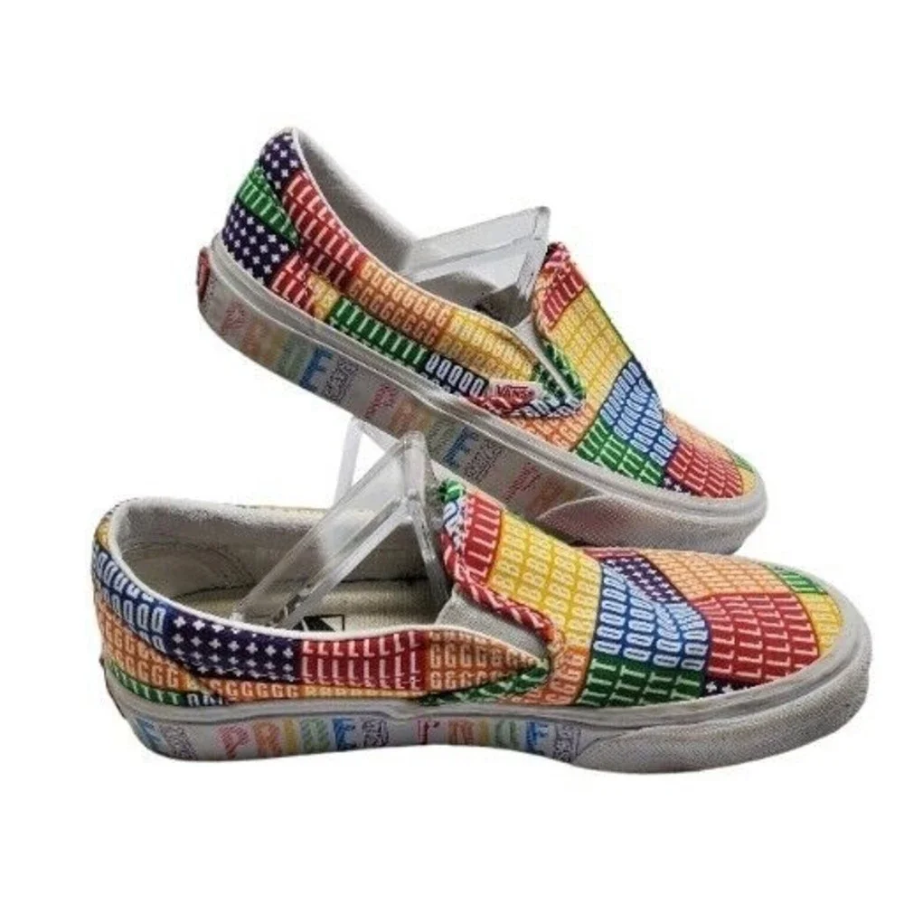 Vans‎ Classic Slip On Pride LGBTQ+ Rainbow Mens Shoes Size 5 Womens Size 6.5